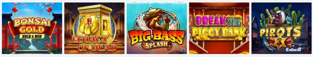 Games Available at 30Bet Casino